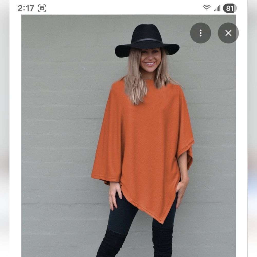 JM COLLECTION Poncho style sweater cowl neck new with tags